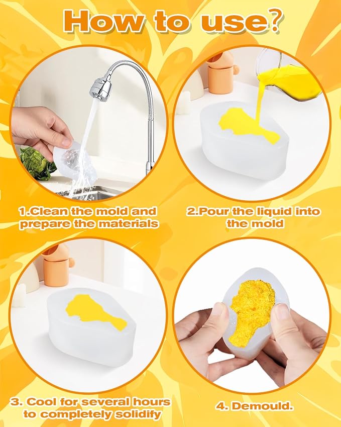 Simulation Chicken Leg Candle Molds, 3d Fried Chicken Drumstick Ice Cream Molds, Fake Food Chocolate Mould, Food Mold for Home Decorations Photo Props - Image 7