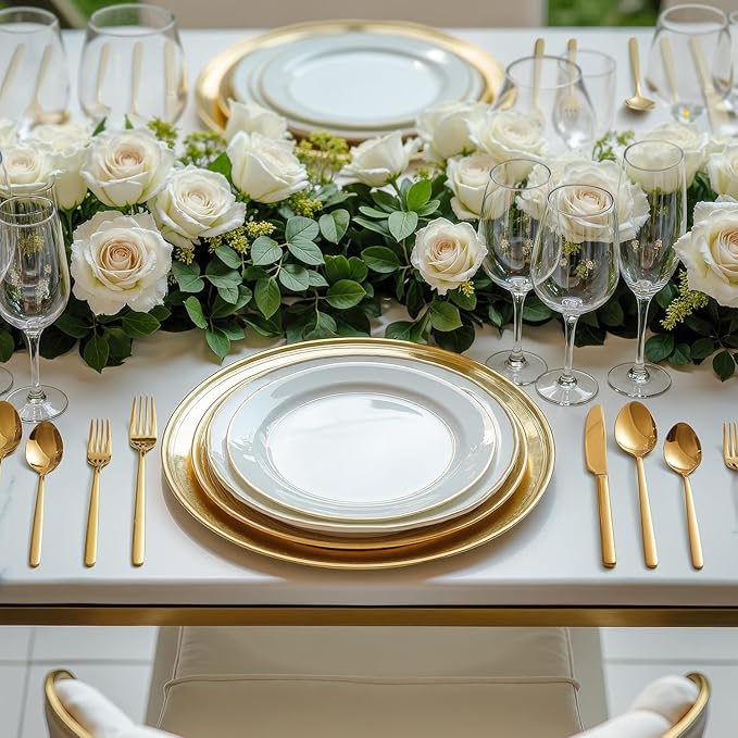 KINGSTONE Gold Silverware Set, 40 Piece Flatware Cutlery Set for 8, 18/10 Stainless Steel Silverware Mirror Polished Dishwasher Safe for Home, Restaurant, Wedding, Party(Gold, 40 pieces for 8) - Image 5