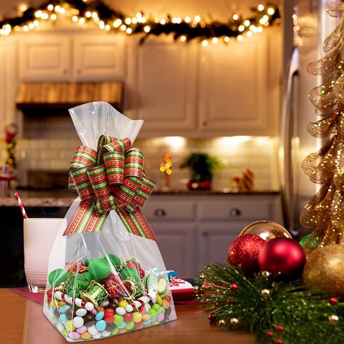 Morepack Gusseted Flat Bottom Cellophane Bags 6x4x13 Inch 50Pcs | with Paper Insert - Image 4
