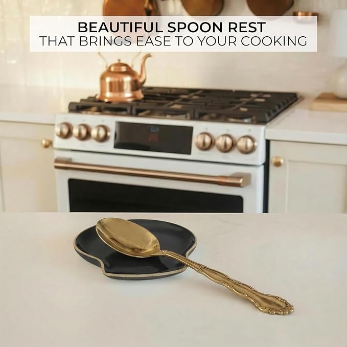 Beautiful Ceramic Spoon Rest for Stove Top - Perfectly Sized Spoon Holder for Your Kitchen Countertop - Easy to Clean and Dishwasher Safe, Perfect Addition to Any Kitchen Counter for Everyday Cooking - Image 4
