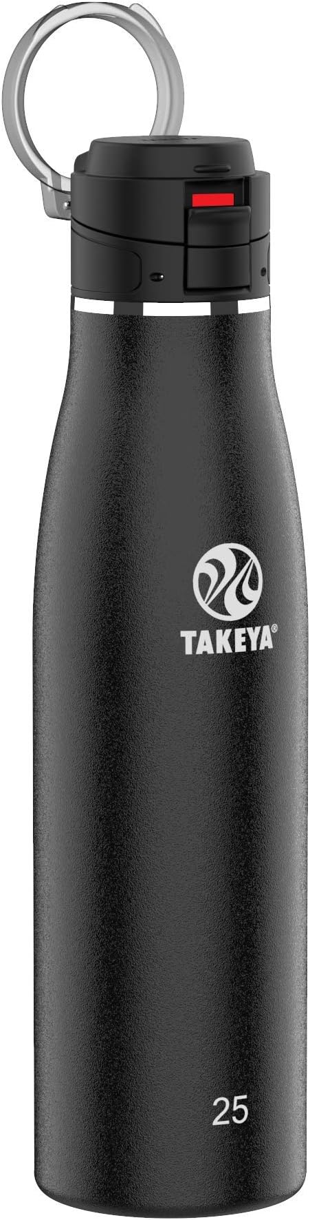 Takeya Traveler Stainless Steel Travel Coffee Mug with Flip-Lock Lid (25 oz, Onyx) - Leakproof Insulated Mug for Coffee & Tea by Takeya