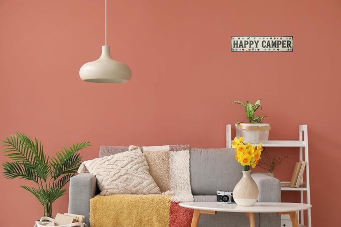 WSUPBPR Happy Camper Metal Sign 4x16in Outdoor Plaque for RV Wall Decor Camping Gift - Image 6