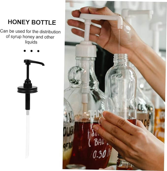 OUNONA Syrup Pump Dispenser for Bottles Honey and Coffee Syrup Pump 304 Stainless Steel Easy to Use for Kitchen and Bar