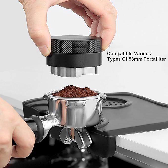 53mm Espresso Accessories Kit, Espresso Distributor, Dosing Funnel and Puck Screen Set, WDT Tool Espresso, Coffee Tamper Espresso Machine Accessories for 53 mm Portafilter Barista Tools