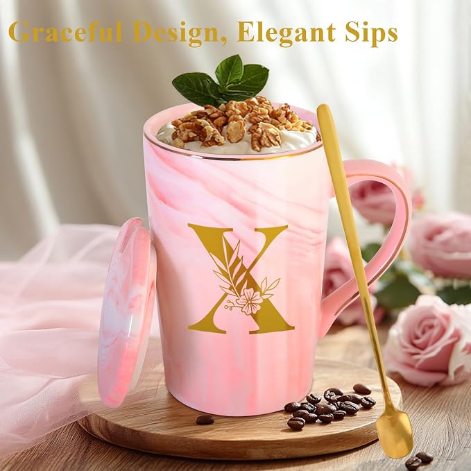 Personalized Ceramic Coffee Mug Custom with Lid Tea Cup Gifts Women Female Teacher for Birthday Christmas Holiday Xmas Personalized Unique Inexpensive Present Im Sorry You Are My Sunshine,X - Image 3