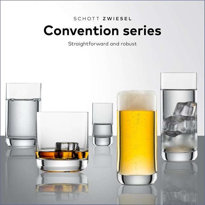 SCHOTT ZWIESEL Convention Whiskey Glass (Set of 6), Old Fashioned Tumbler for Whiskey, Dishwasher-Safe Machine-Made Tritan Crystal Glasses, Made in Germany (10 Ounce) - Image 4