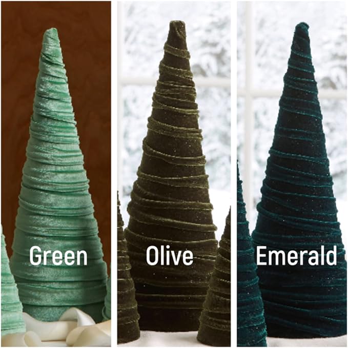 Create Your Own Set of 3 Velvet Trees, Valentine Tree Tabletop, Mantel Decor, Wedding Centerpiece, Artisan Entryway, Cozy Gift for (Create Your Own) - Image 7