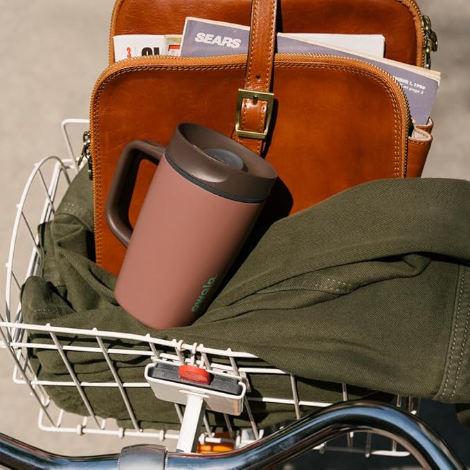 Owala SmoothSip Slider Stainless Steel Insulated Travel Mug with Handle, 100% Leak Proof, For Hot and Cold Drinks, Travel Friendly with Sliding Lock Lid, BPA Free, Leak Proof, 12oz, High Dive - Image 7