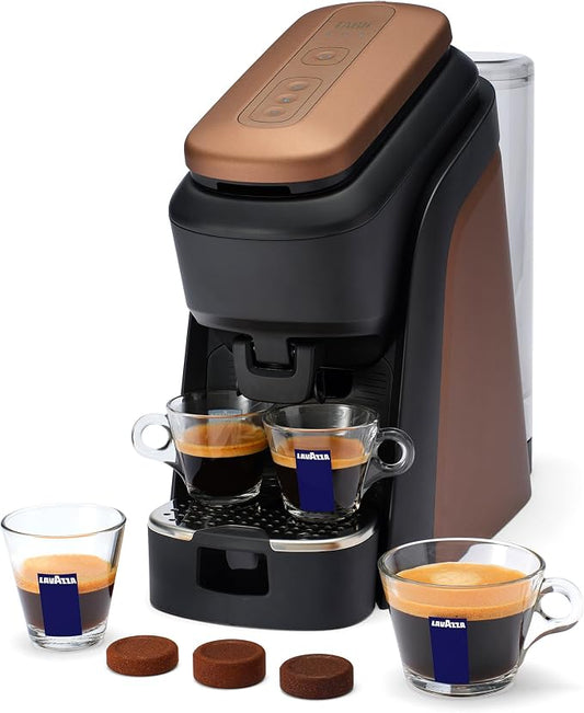 Lavazza Tabli Espresso Machine, works with 100% Coffee Tabs (Brown) | Single-serve espresso system. Tabli 100% Coffee Tabs compatibility. Easily brew an espresso, lungo, or double shot. by Unknown