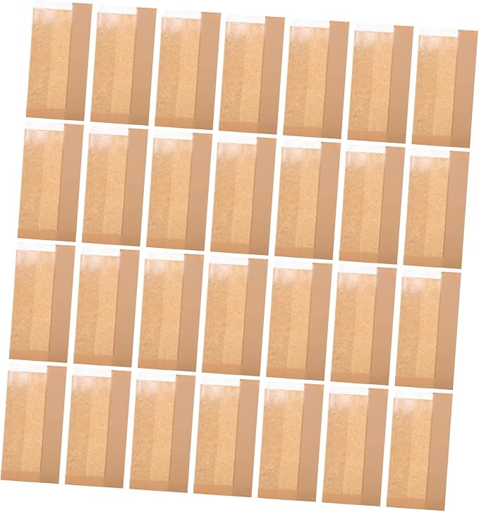 50pcs Kraft Paper Dessert Bags Paper Pouches for Packaging Baked Goods Packaging Supplies by StylishBagToCreateStyle