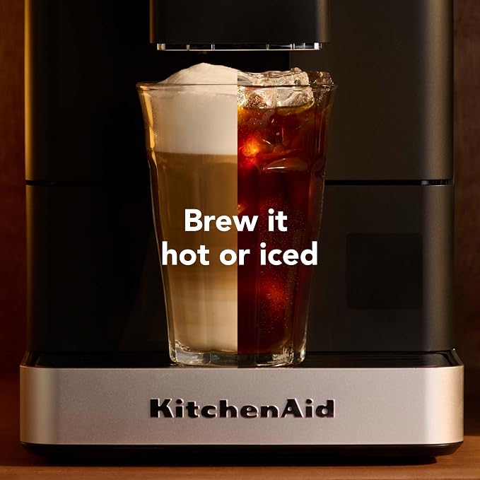 KitchenAid Fully Automatic Espresso Machine KF3 With Iced Coffee, KES8453 | 15+ Hot and Iced Coffee Options, Auto Milk System, Built-in Grinder, Black Matte - Image 7