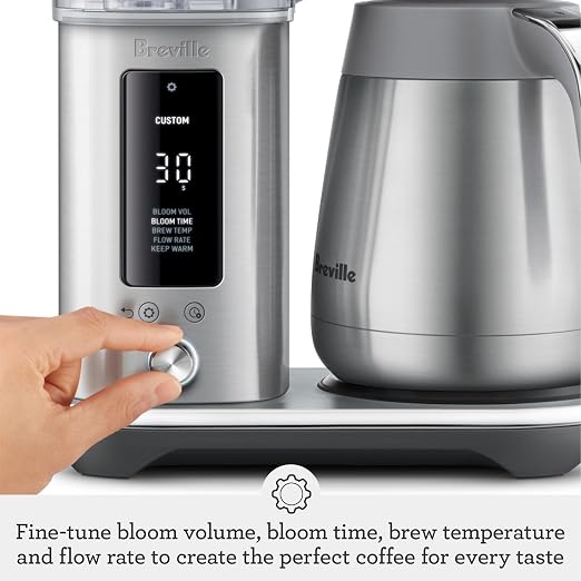 Breville BDC465DBL Luxe Brewer Thermal Carafe, Damson Blue | Brew hot coffee and cold brew with this drip coffee machine | Thermal carafe keeps coffee warm for up to 4 hours - Image 5