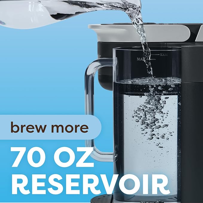 Keurig K-Brew+Chill Iced or Hot Single-Serve K-Cup Coffee Maker with MultiStream and QuickChill Technology, 70oz. Removable Reservoir - Image 7
