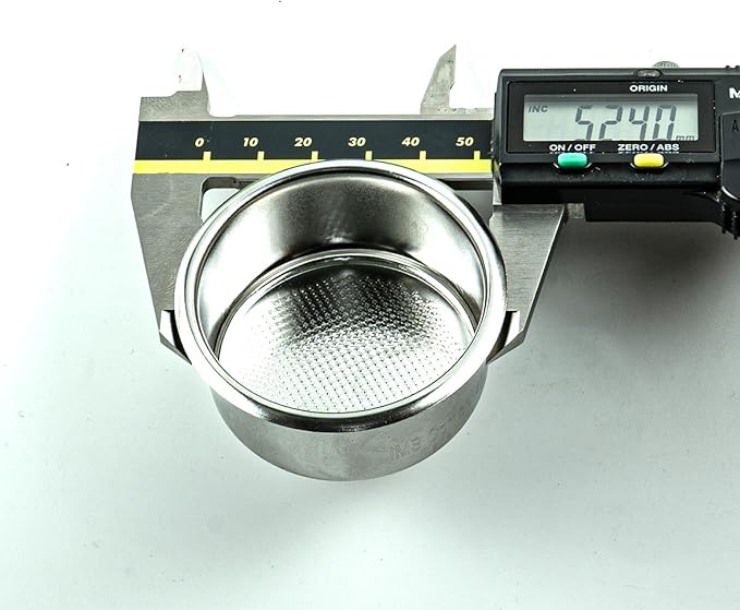 HUGH, by IMS 51 mm Precision Filter Basket Competition Series Coffee Filter Basket Stainless Steel Portafilter Basket, 18 grams 26m (Stainless Steel - Nano Coating)