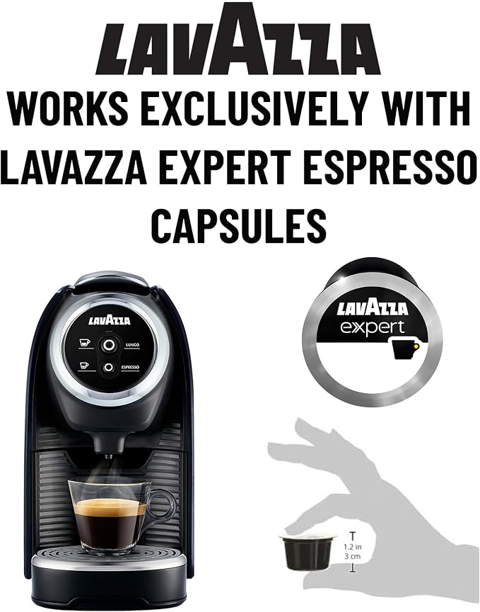 Lavazza BLUE Classy Mini Single Serve Espresso Coffee Machine LB 300, 5.3" x 13" x 10.2" 2 Coffee selections: simple touch controls, 1 programmable free dose and 1 pre-set - Image 3