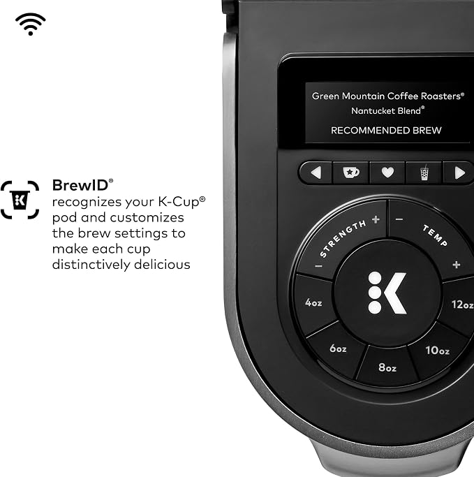 Keurig K-Supreme Plus SMART Coffee Maker, Single Serve K-Cup Pod Coffee Brewer, BREWID and MultiStream Technology, 78 Oz, Black | BREWID, MultiStream Technology, 78 Oz - Image 9