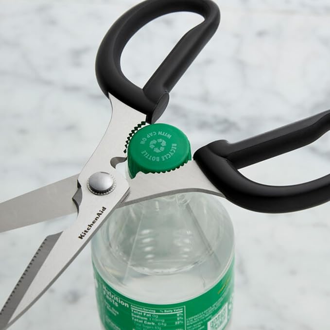 KitchenAid Multipurpose Shear Set, Versatile Scissors with Nutcracker, Bottle Opener, Ergonomic Handles with Protective Blade Covers, 2 Piece - Image 8