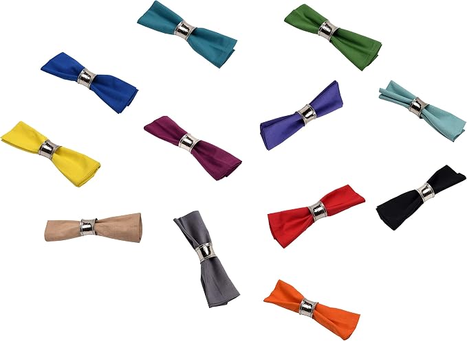 Urban Villa Cloth Napkins Cotton 20x20 (Set of 12) Multi - Image 9