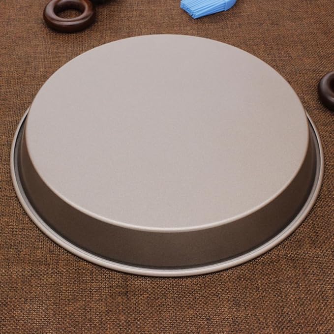 Healifty Inch Nonstick Carbon Steel Baking Pan for Bread and Cake High Temperature Resistance and Easy to Clean Surface, round Shape for Restaurant and Home Use - Image 2