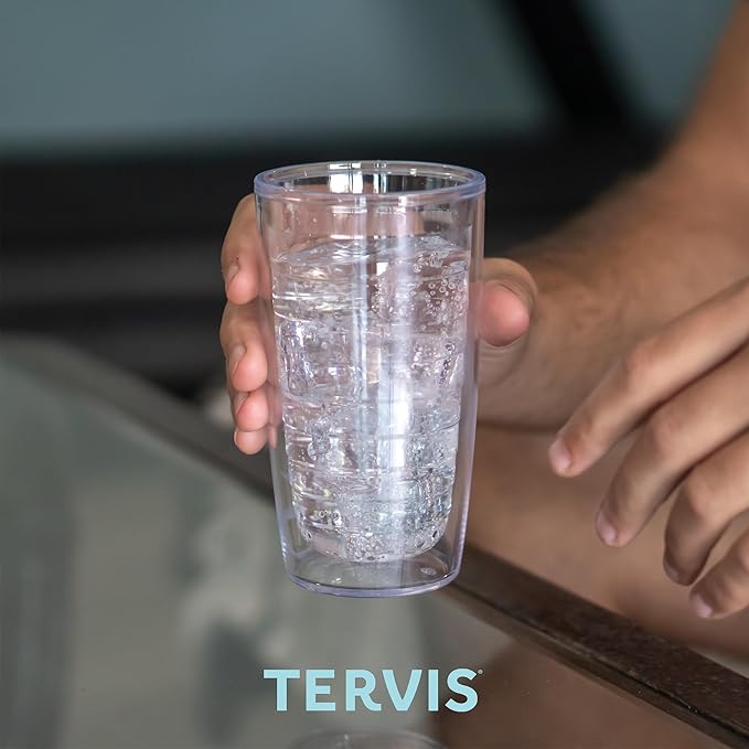 Tervis Clear & Colorful Tabletop Made in USA Double Walled Insulated Tumbler Travel Cup Keeps Drinks Cold & Hot, 16oz, Mangrove Green - Image 5