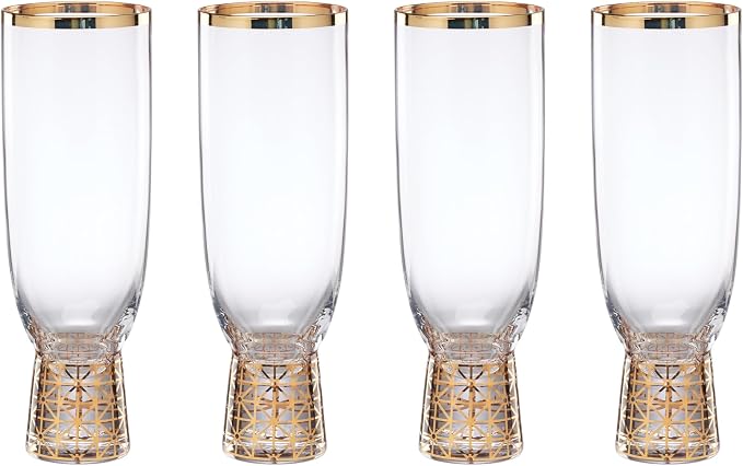 Lenox 897411 Tuscany Classics Gold Frost Flutes, Set of 4 by Lenox