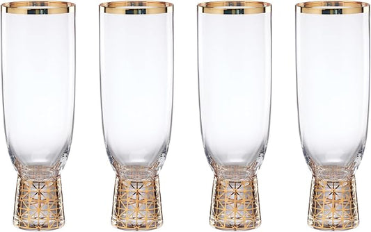 Lenox 897411 Tuscany Classics Gold Frost Flutes, Set of 4 by Lenox