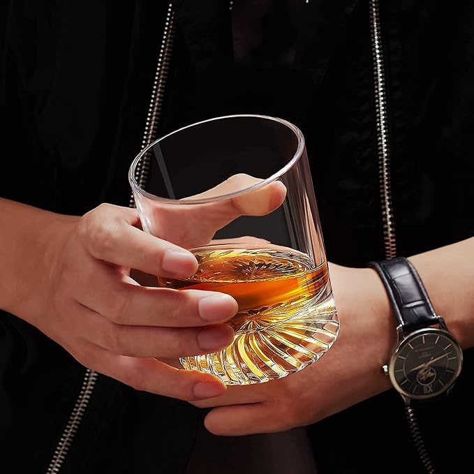 OPAYLY Whiskey Glasses Old Fashioned Glasses Set of 6 12oz Rocks Glasses Gift for Men Women Drinking Bourbon Scotch Cocktails Rum Cognac Vodka at Home Bar - Image 6