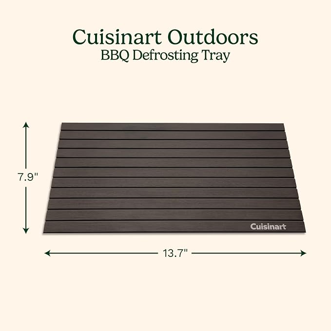 Cuisinart Defrosting Tray for Frozen Meat, Advanced Conductive Aluminum | CDT-010P, meat defroster plate rapidly thaws meat and preserves flavors with a non-stick, easy-to-clean surface - Image 2