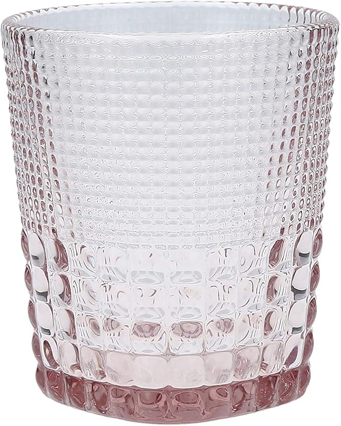 Fortessa Malcolm Double Old Fashioned Old Fashioned Cocktail Glass 6 Pack,11.5-Ounce, Pink by Unknown