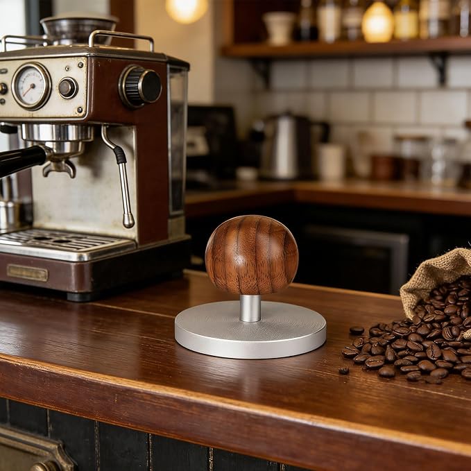 Versatiled Coffee Tamper Tool Comfortable Grip for Home Brewing and Coffee Shop Use Available in 51mm and 58mm Size Tamper - Image 2