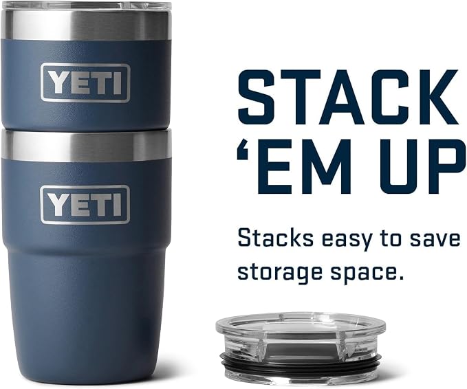YETI Rambler 8 oz Insulated Coffee Mug with Lid - Stackable Double-Wall Vacuum Insulated Coffee Cup - DuraSip Ceramic Lining - Barista-Friendly Design - Stainless Steel - Dishwasher Safe - Image 4