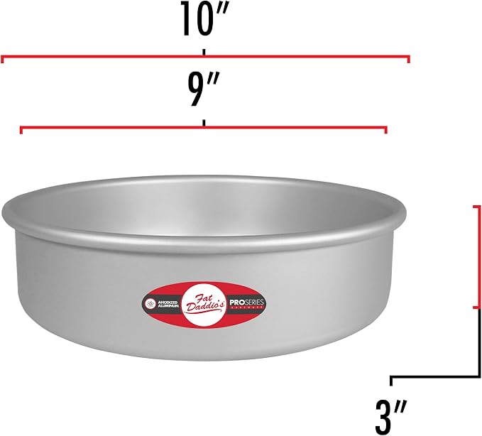 Fat Daddio's PCC-93 Anodized Aluminum Round Cheesecake Pan, 9 x 3 Inch - Image 3