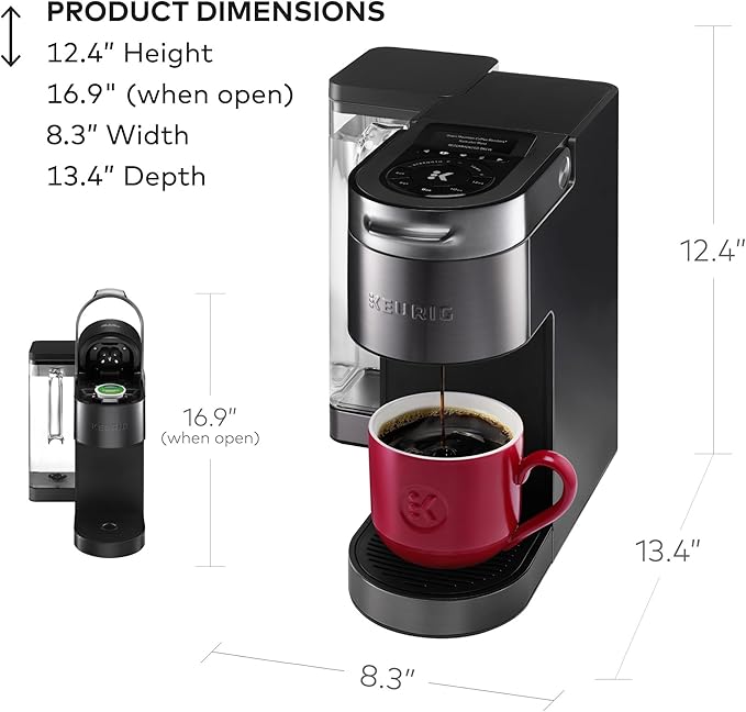 Keurig K-Supreme Plus SMART Coffee Maker, Single Serve K-Cup Pod Coffee Brewer, BREWID and MultiStream Technology, 78 Oz, Black | BREWID, MultiStream Technology, 78 Oz - Image 7