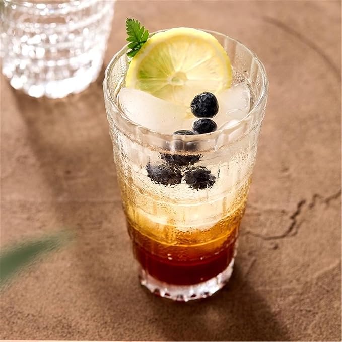 Glass Tumblers Glass Cups for Everyday Home, Bar Use Kitchen Glassware(Small) - Image 5