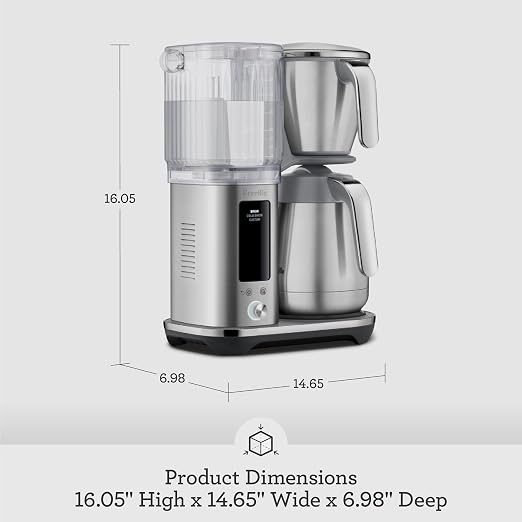 Breville BDC465OLT Luxe Brewer Thermal Carafe, Olive Tapenade | Brew hot coffee and cold brew with this drip coffee machine | Thermal carafe keeps coffee warm for up to 4 hours - Image 6