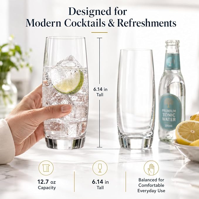 Spiegelau Vino Grande 4510279 4 Piece Crystal Long Drink Glass Set 410 ml - Image 3