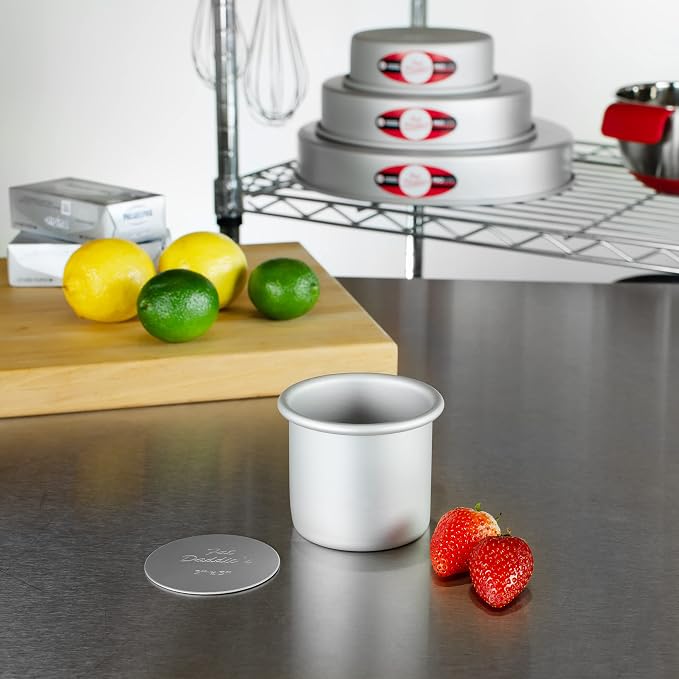 Fat Daddio's PCC-33CASE Anodized Aluminum Round Cheesecake Pans, 6 Piece Set, 3 x 3 Inch - Image 3