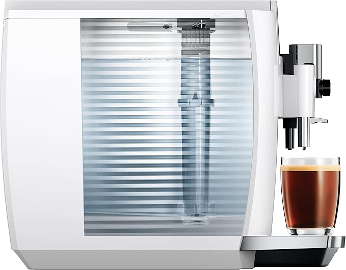 Jura E8 Piano White 15683 | E8 Coffee Machine in, Relevant information is shown in the cockpit, Between preparations - Image 5