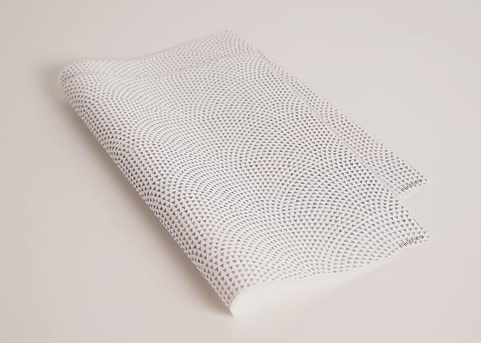 Mintrico placemat for Dining Table Set of 2 Silicone Heat Resistant Non Slip (Fans) - Image 3