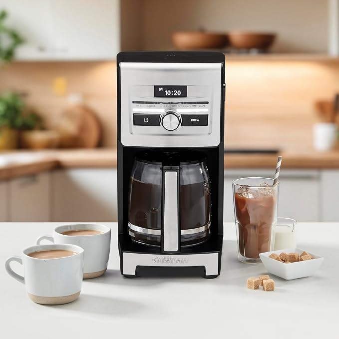 Cuisinart Personal Brew™ 12-Cup Coffee Maker, Automatic Coffee Machine, Programmable Coffee Maker for Home Brewing Convenience with Adjustable Brew Strength, Stainless Steel/Black, DCC-12 - Image 2