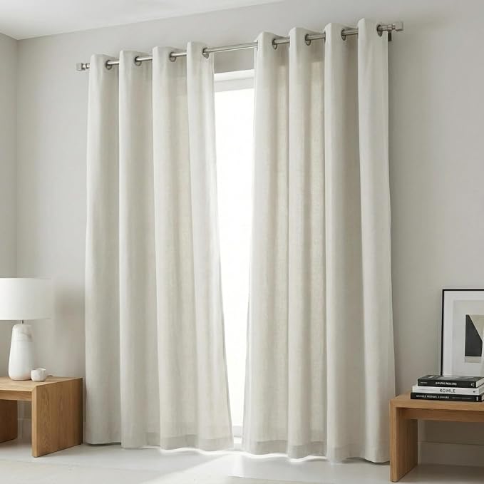 Urban Villa Cotton Grommet Curtains 52x96 (2 Panels) White by CottonTrends