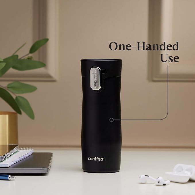 Contigo West Loop 3.0 Stainless Steel Insulated Travel Mug, Leak Proof with AutoSeal Lid, 16oz, Matte Black - Image 8