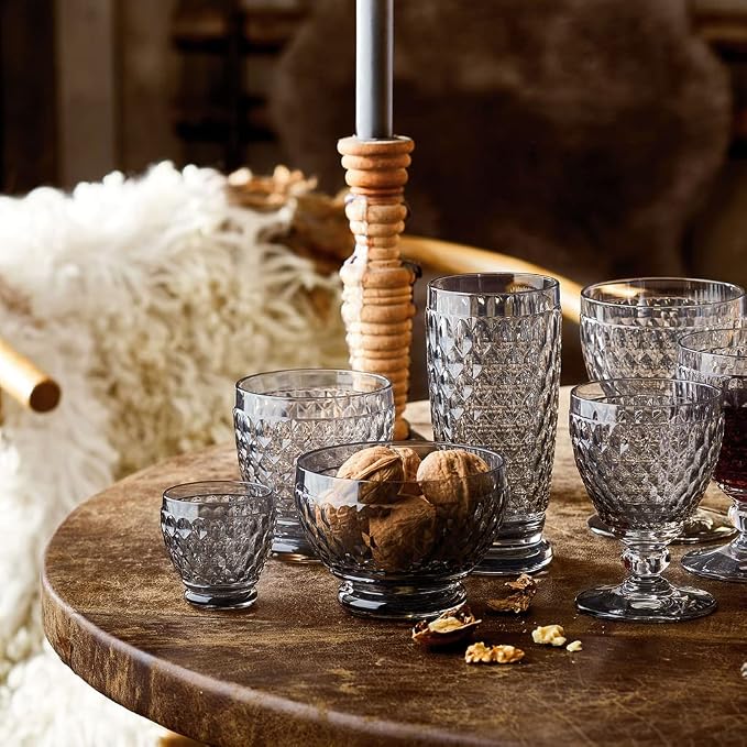 Villeroy & Boch Boston Coloured Long Drink Glass Smoke, 400 ml, Crystal Glass, Grey - Image 3