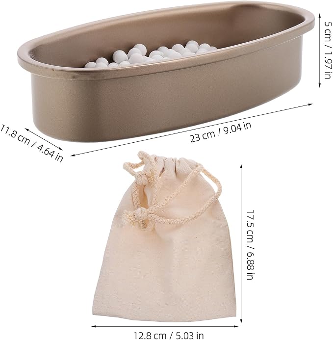 Natural Ceramic Baking Weights for Bread and Tarts, High Temperature Stone with Moisture Absorption for Oven Use, Reusable Pie Baking Accessories with Convenient Cloth Bag, 500g - Image 2
