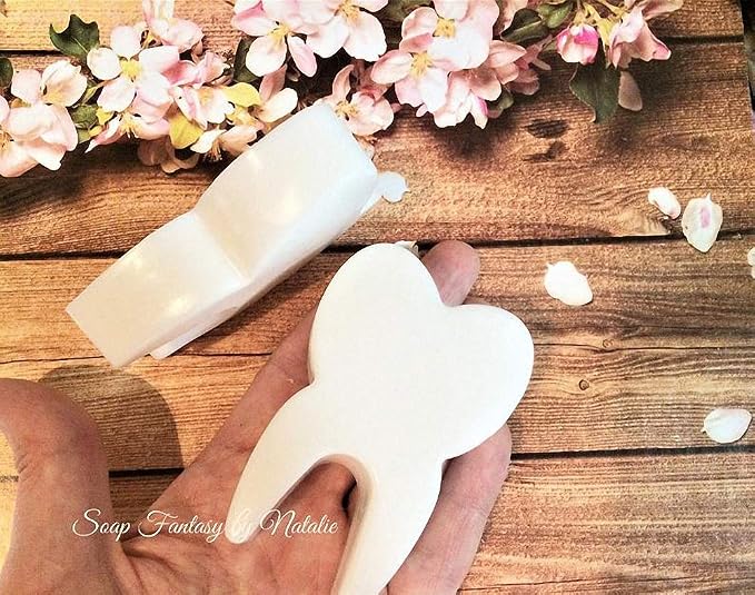 Tooth Silicone Mold, Funny Teeth Shape Novelty Ice Cube Tray, Chocolate Candy Dessert Jello Mold, Soap Making Mold, Cake Baking Pan, Perfect Gag or White Elephant Gift for Dentists - Image 4