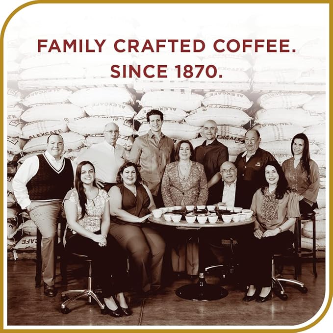 Don Francisco's Premium Vanilla Nut Medium Roast Ground Coffee - 100% Arabica Beans, Perfect for Drip, Pour Over, and French Press - Carefully Sourced, Family-Crafted Since 1870 (20 oz Bag)