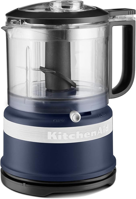 KitchenAid 3.5 Cup Food Chopper, KFC3516IB, Ink Blue | Dishwasher-safe Work Bowl, Stainless Steel Multi-Purpose Blade, 2 Speeds Plus Pulse, Easy Cord Wrap by Unknown