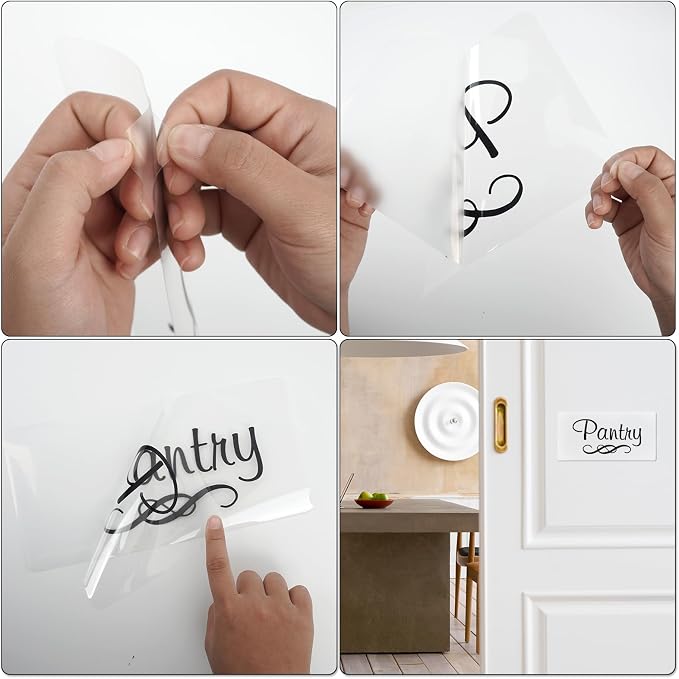 Pantry Room Sticker 10 × 5 Inches Vinyl Self-Adhesive Descal 10 PCS | Waterproof, Oil-proof, Strong adhesive, Removable, Tear resistance, Scratch resistance, For home, kitchen, room door, windows - Image 4