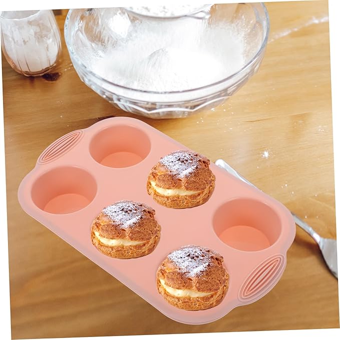 Reusable Silicone Muffin Pan Bakeware Mold High Temperature Resistant Nonstick Cupcake Baking Tray for Oven Multipurpose Cake and Bread Baking Tool in Nordic