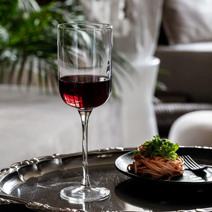 KROSNO Red Wine Glasses Set of 6, 11.8 oz, Glamour Collection | Wine Tumbler, Lead-Free Crystal Glassware, Drinking Glasses, Elegant Cups, Home & Restaurant, Dishwasher Safe - Image 5
